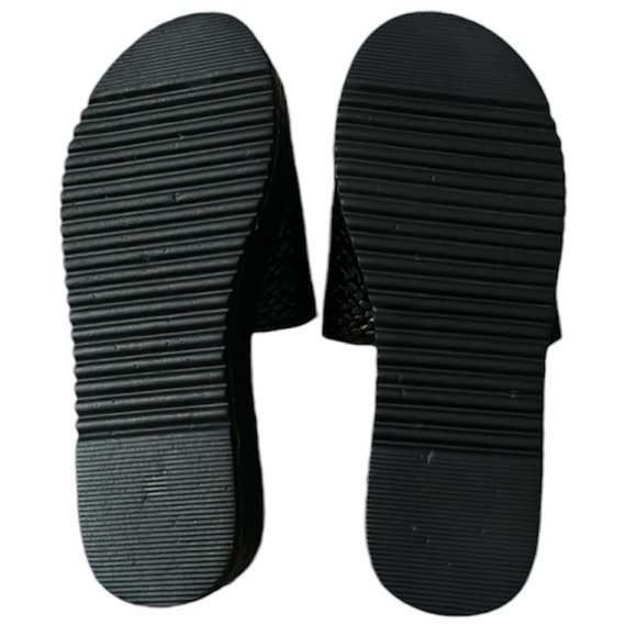 Anthropologie Matisse Montego Black Platform Slides Size 6 - Picture 5 of 8